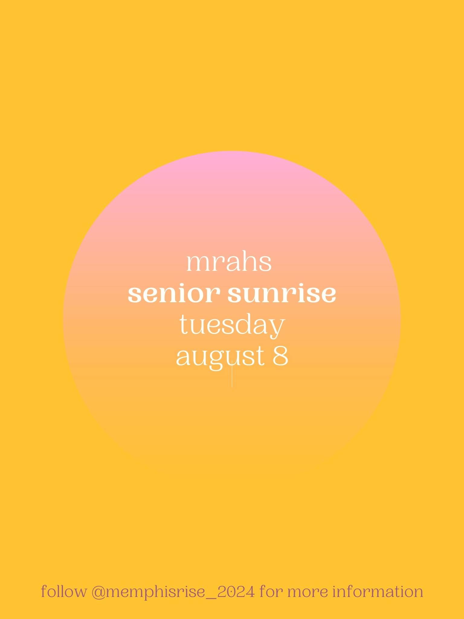 Memphis - Class of 2024! Your first SENIOR EVENT is incoming! More info ...