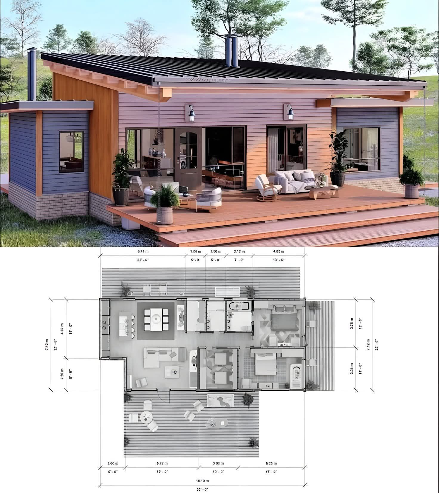 Fresh Look at Mark A Modern Single Story House Design With An Emphasis
