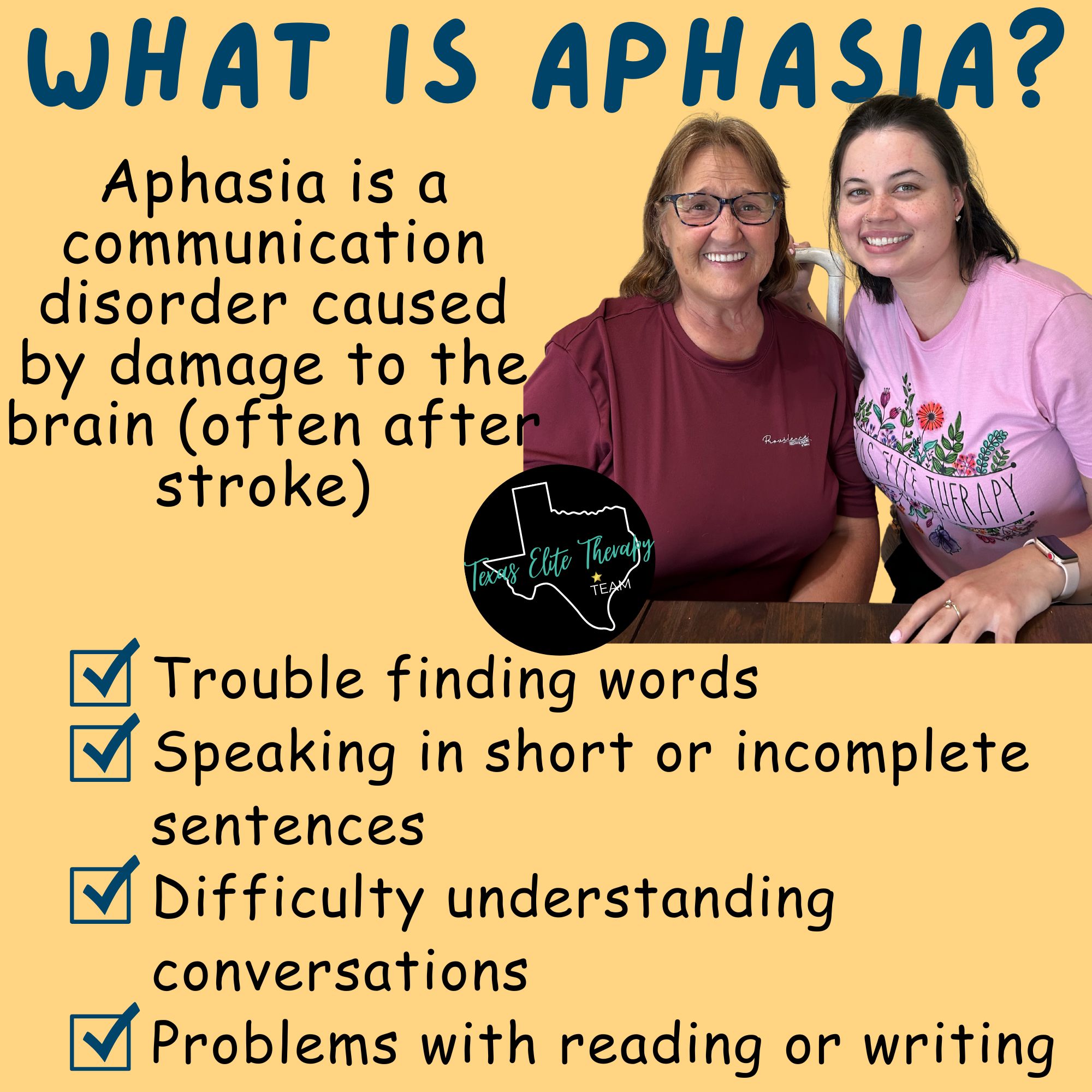 Texas - 🧠 What is Aphasia? 🧠 Aphasia is a language disorder that ...