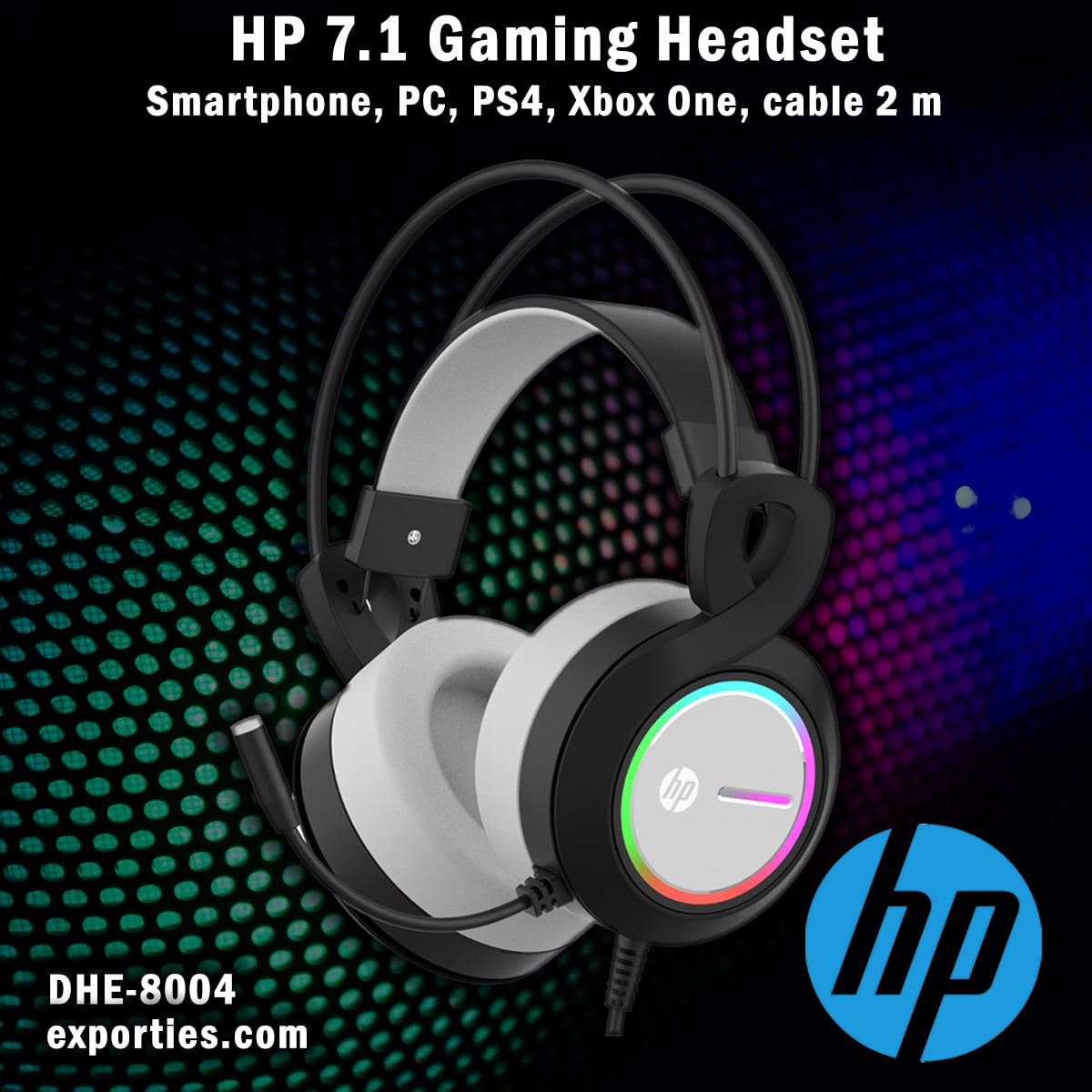 Exporties.com - HP 7.1 Gaming Headset for Smartphone, PC, PS4 