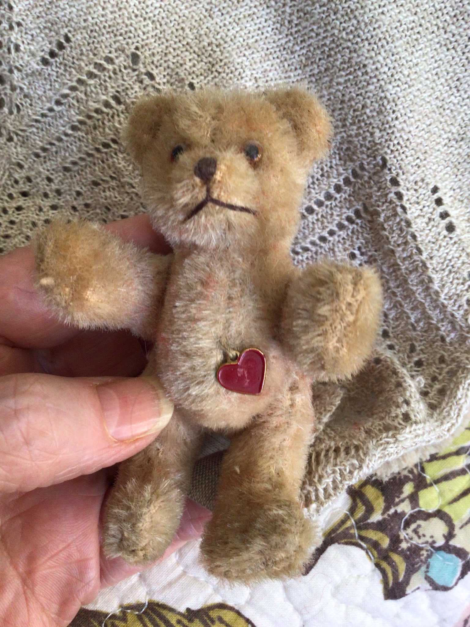 What is the history of my 60-year-old teddy bear found in England?