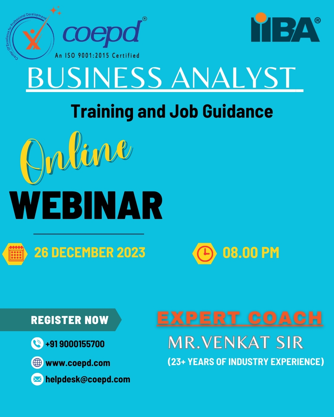 🚀 Elevate Your Career... - Business Analyst Training at COEPD