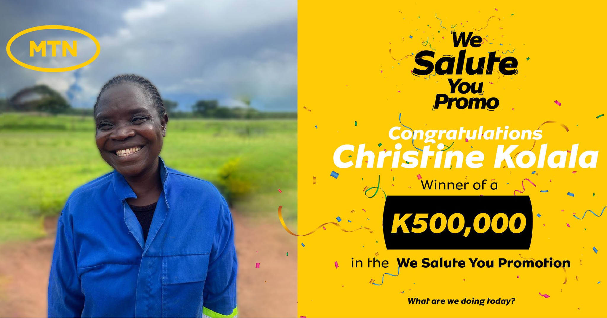 MTN Zambia - Congratulations to Mrs. Christine...