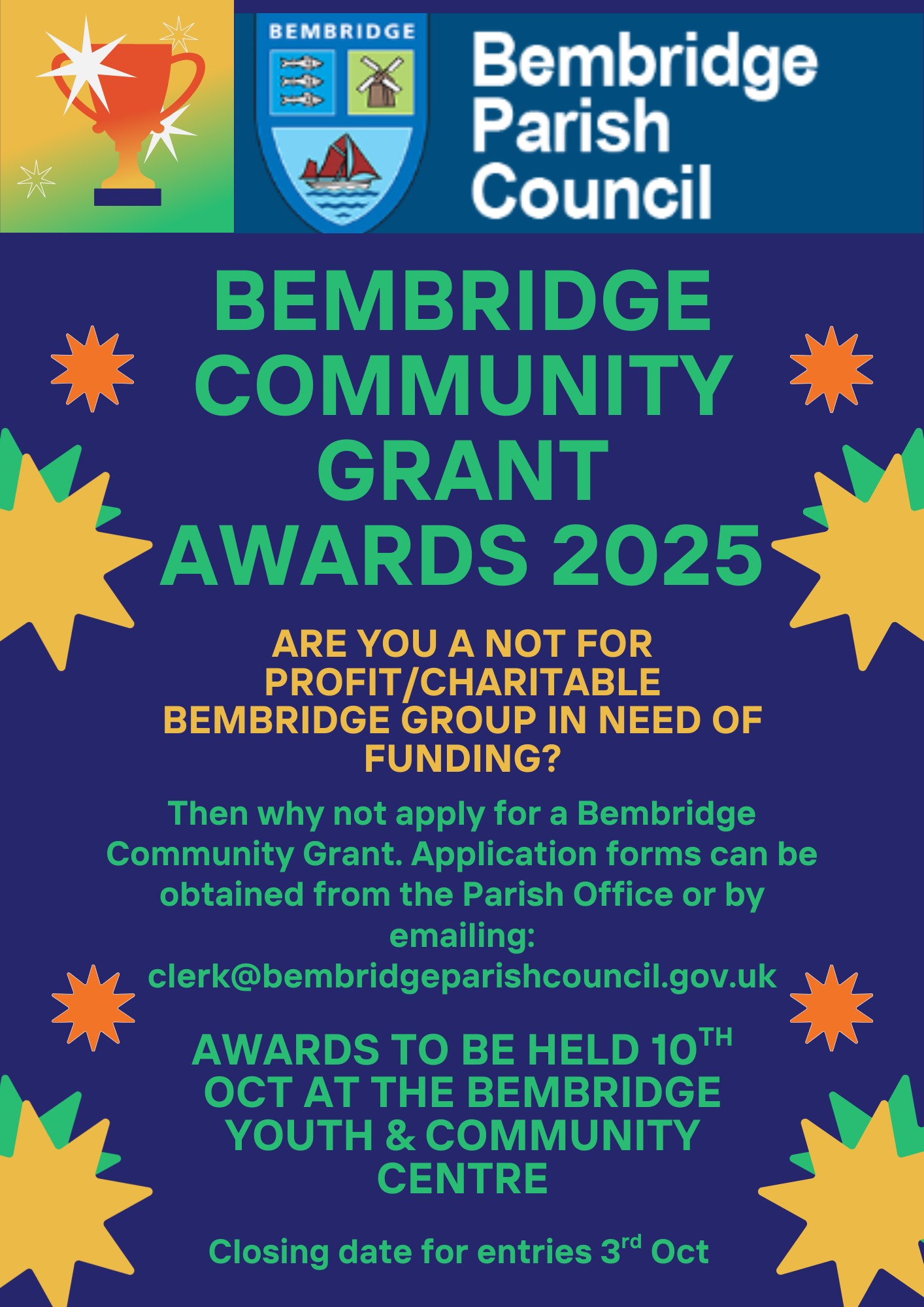 Bembridge Community Notice Board | Applications are still open for ...