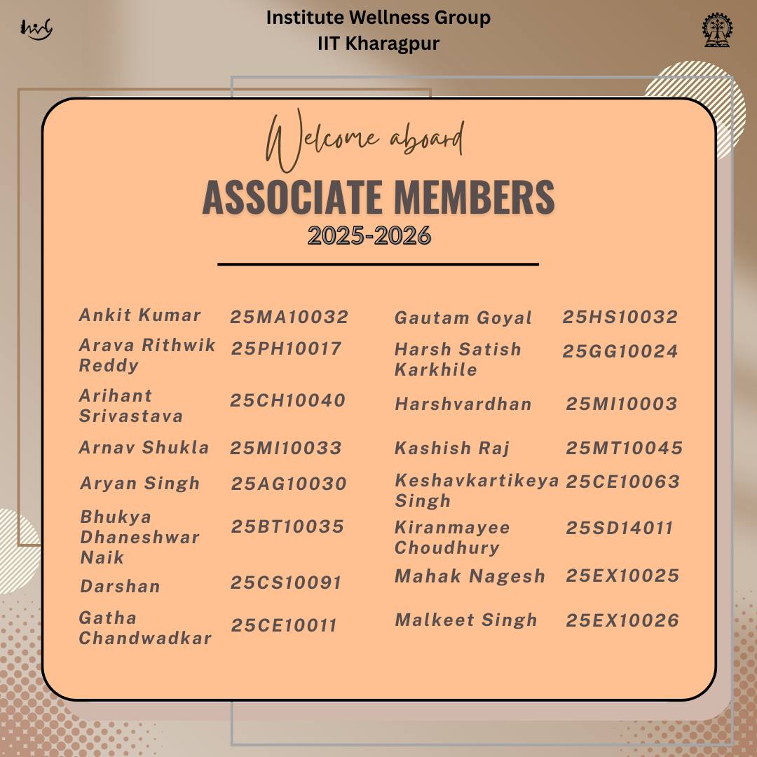 Institute Wellness Group, IIT Kharagpur