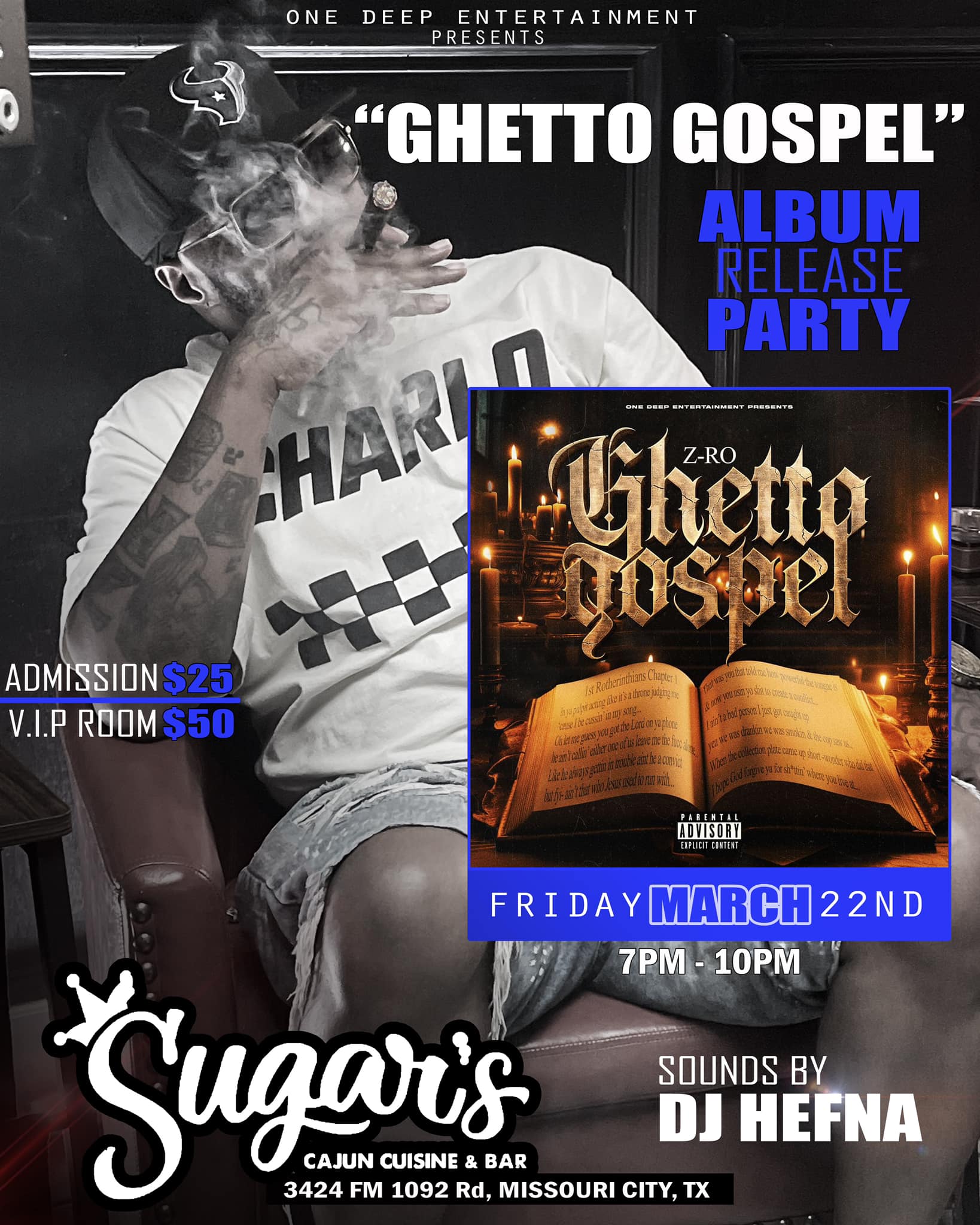Z-Ro's Ghetto Gospel album release party in Mo City