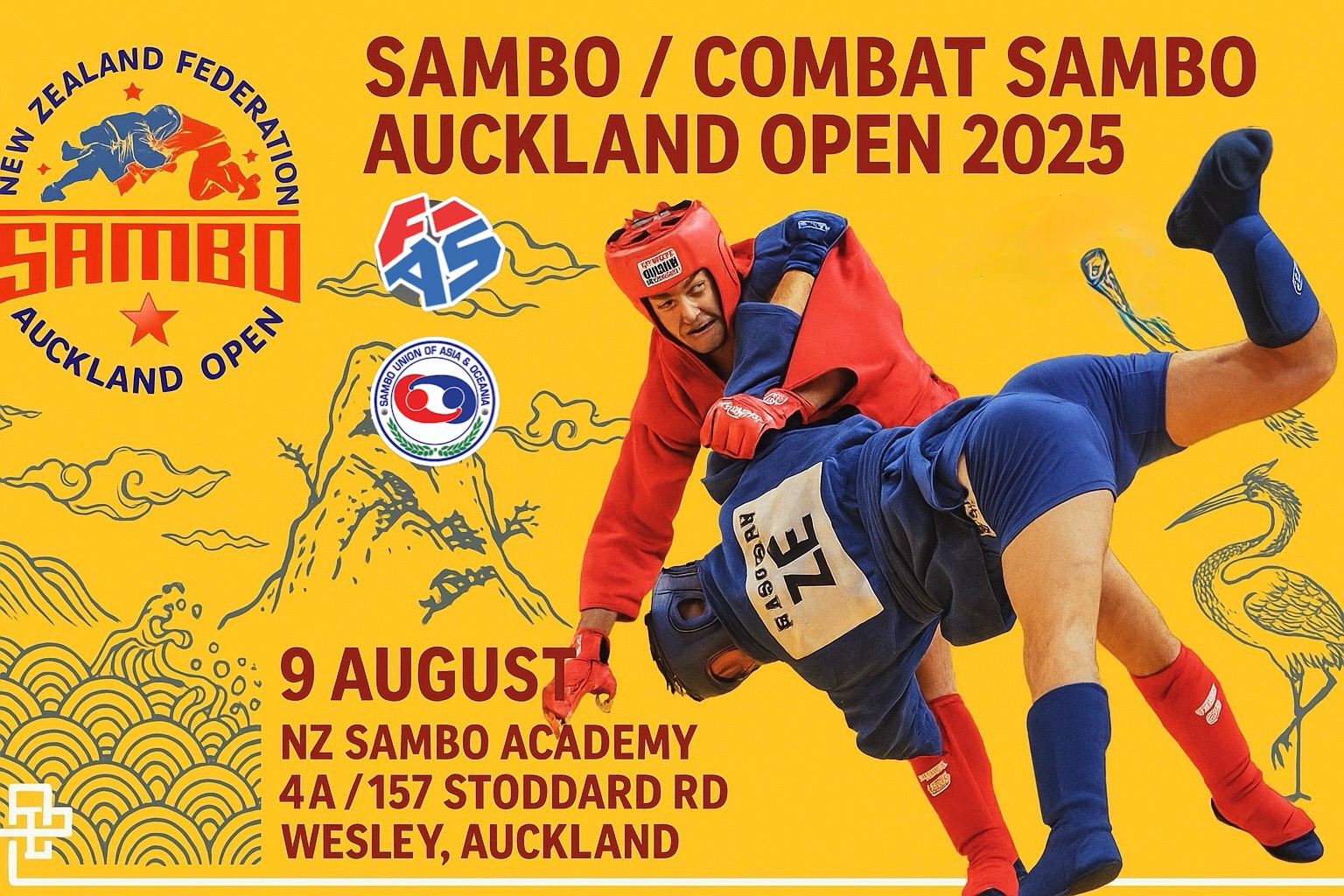 Auckland Open SAMBO & COMBAT SAMBO Tournament 2025