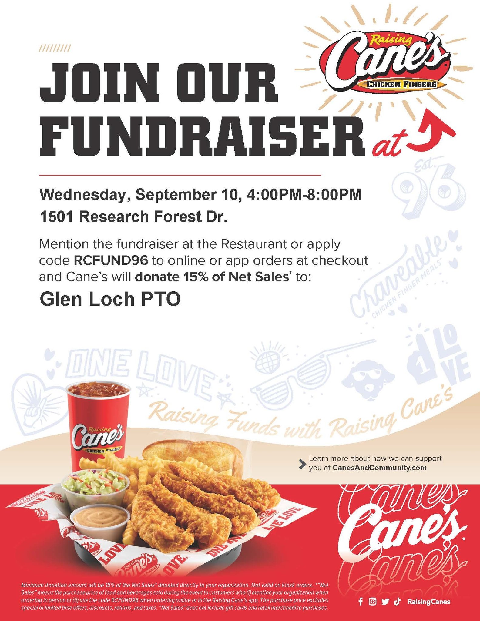 Raising Canes- Spirit Night