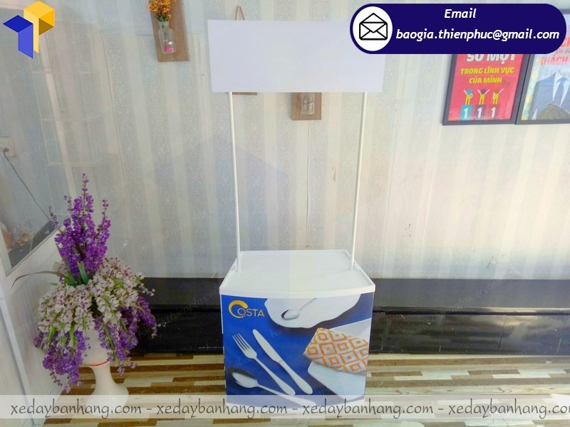 Booth - Tên Sản Phẩm: Xe bán hàng lắp ráp Kích Thước: W80 x H190cm Quy ...