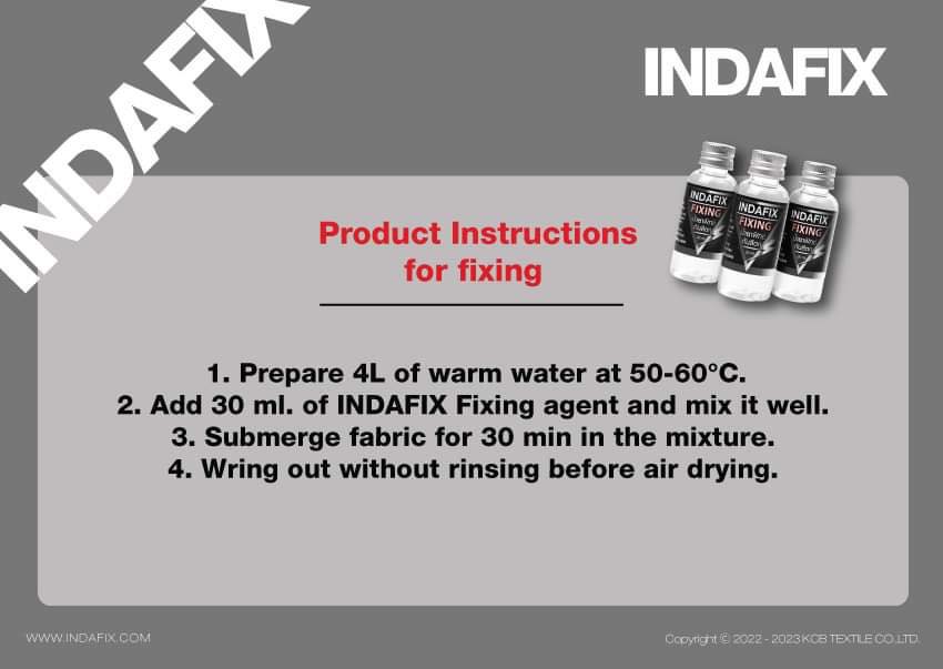 Indafix สีย้อมผ้าสำหรับเส้นใยธรรมชาติ
