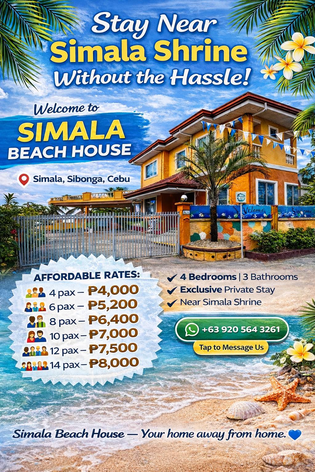 Simala Beach House | Sibonga