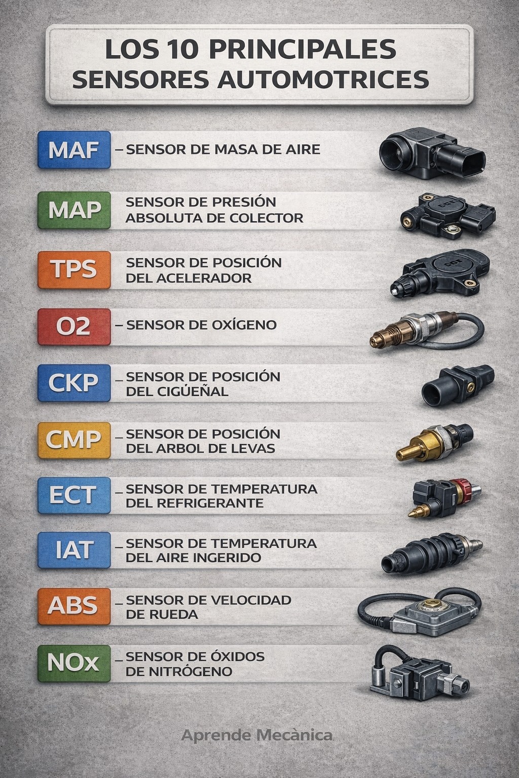 Aprende - 🧠 Los 10 principales sensores automotrices 🔵 Sensores de aire ...