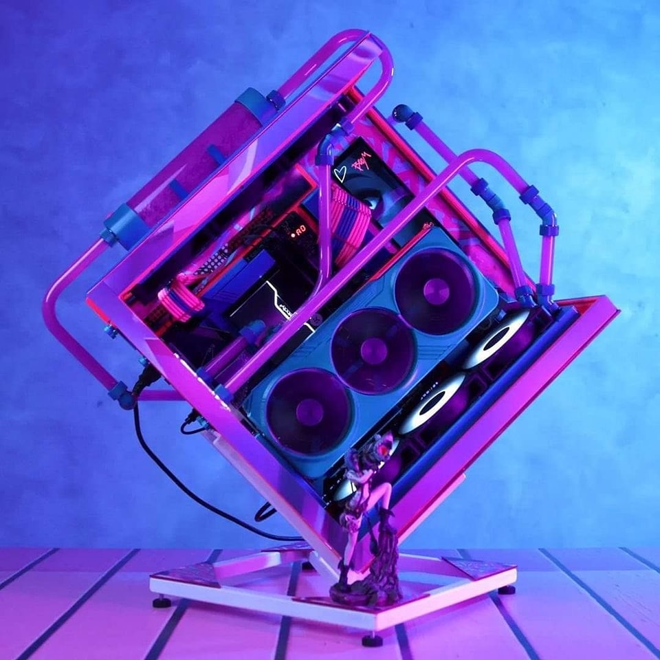 AORUS - Awesome PC build! 💜💙 JINX Build by Brix 😍