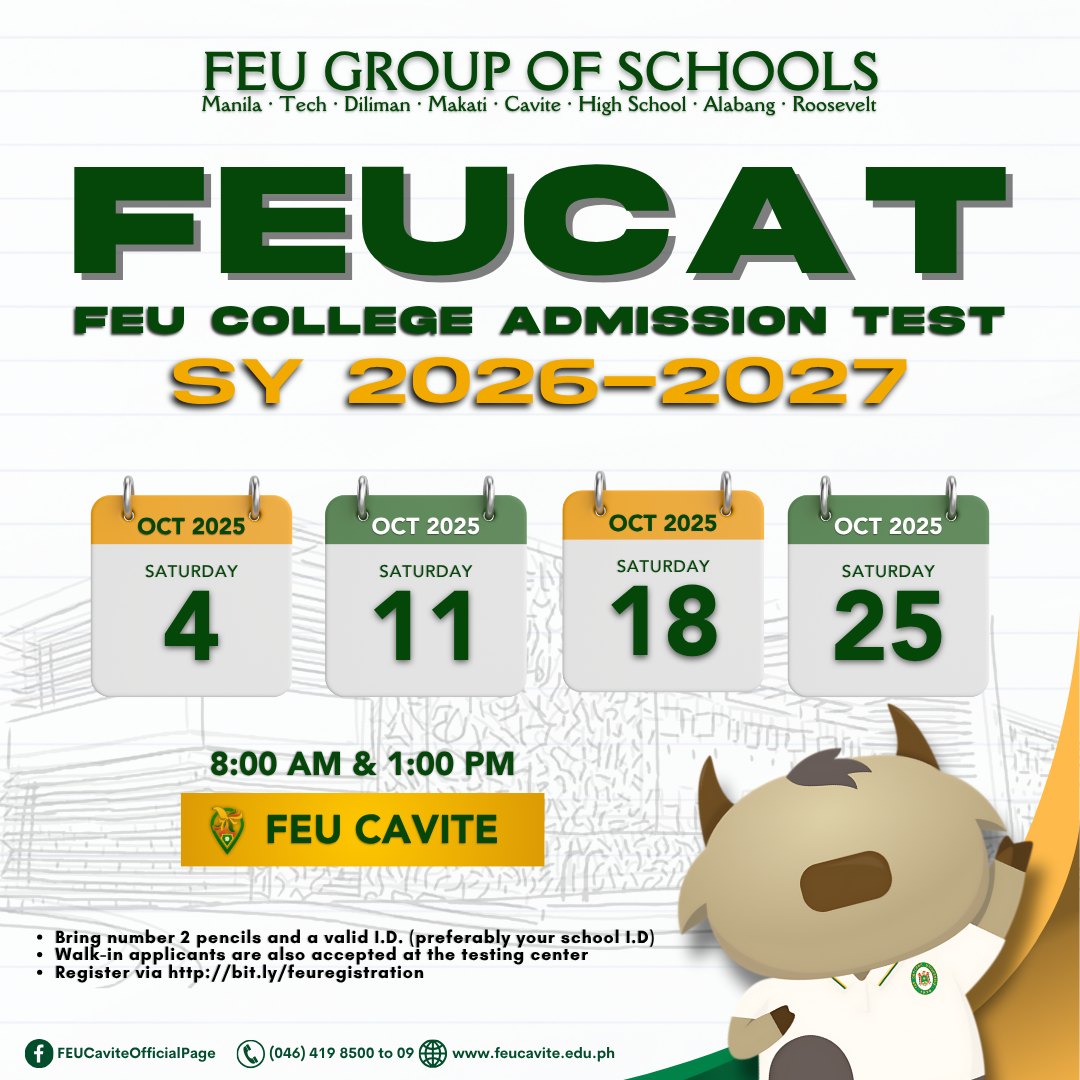 FEU Cavite - Heads up, FEUture Tamaraws! Please be... | Facebook