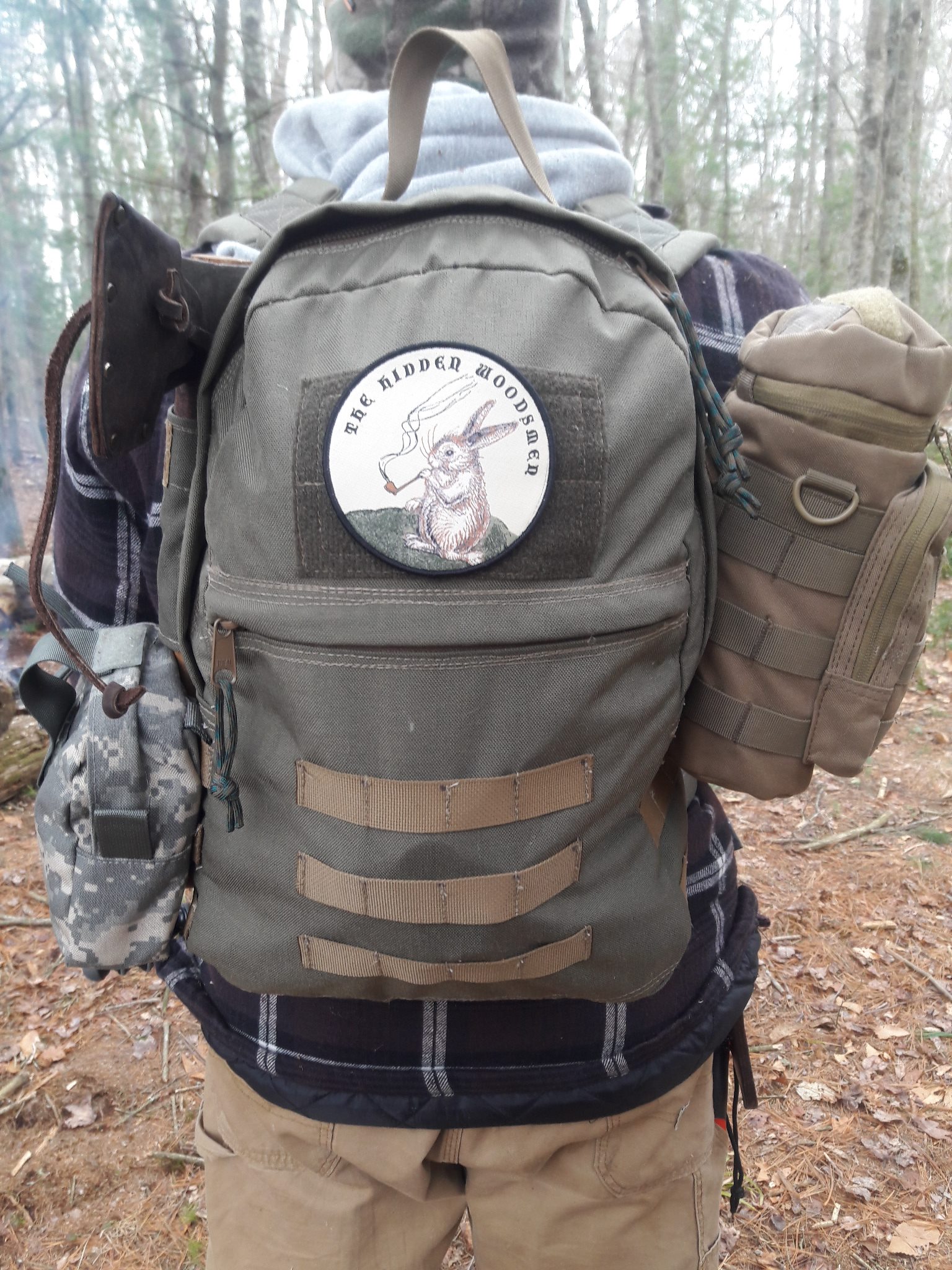 The hidden woodsmen - FREE RABBIT PATCH... With every order over 