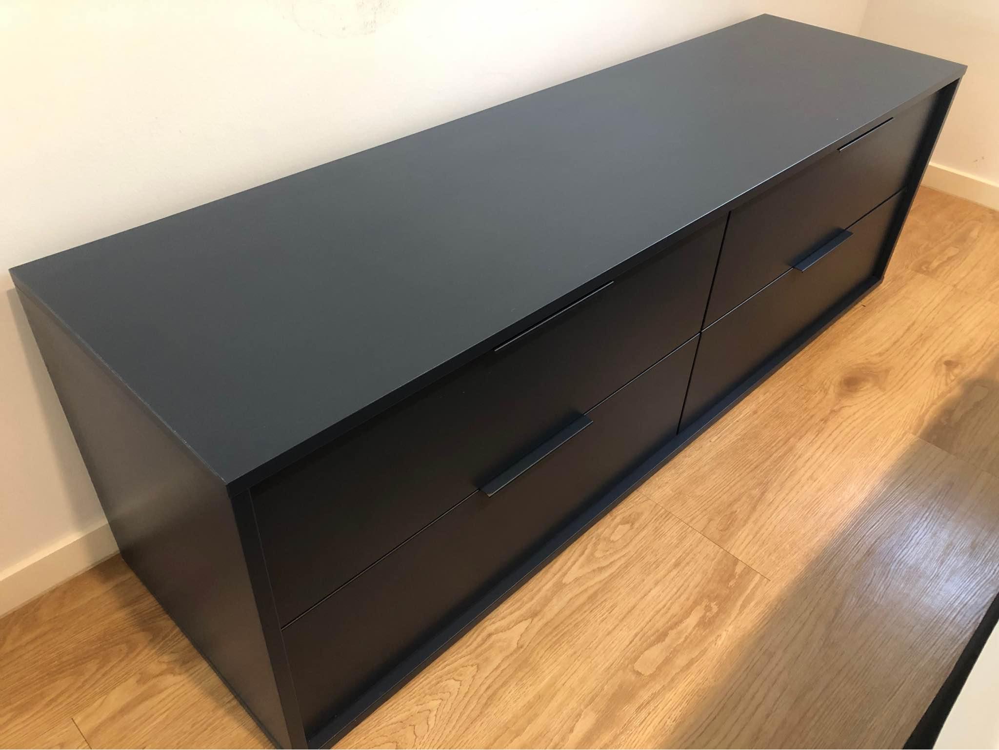 IKEA Nordmela Black-Blue 4-Drawer Dresser - Dressers & Chests of Drawers - Brisbane, Queensland, Australia | Facebook Marketplace