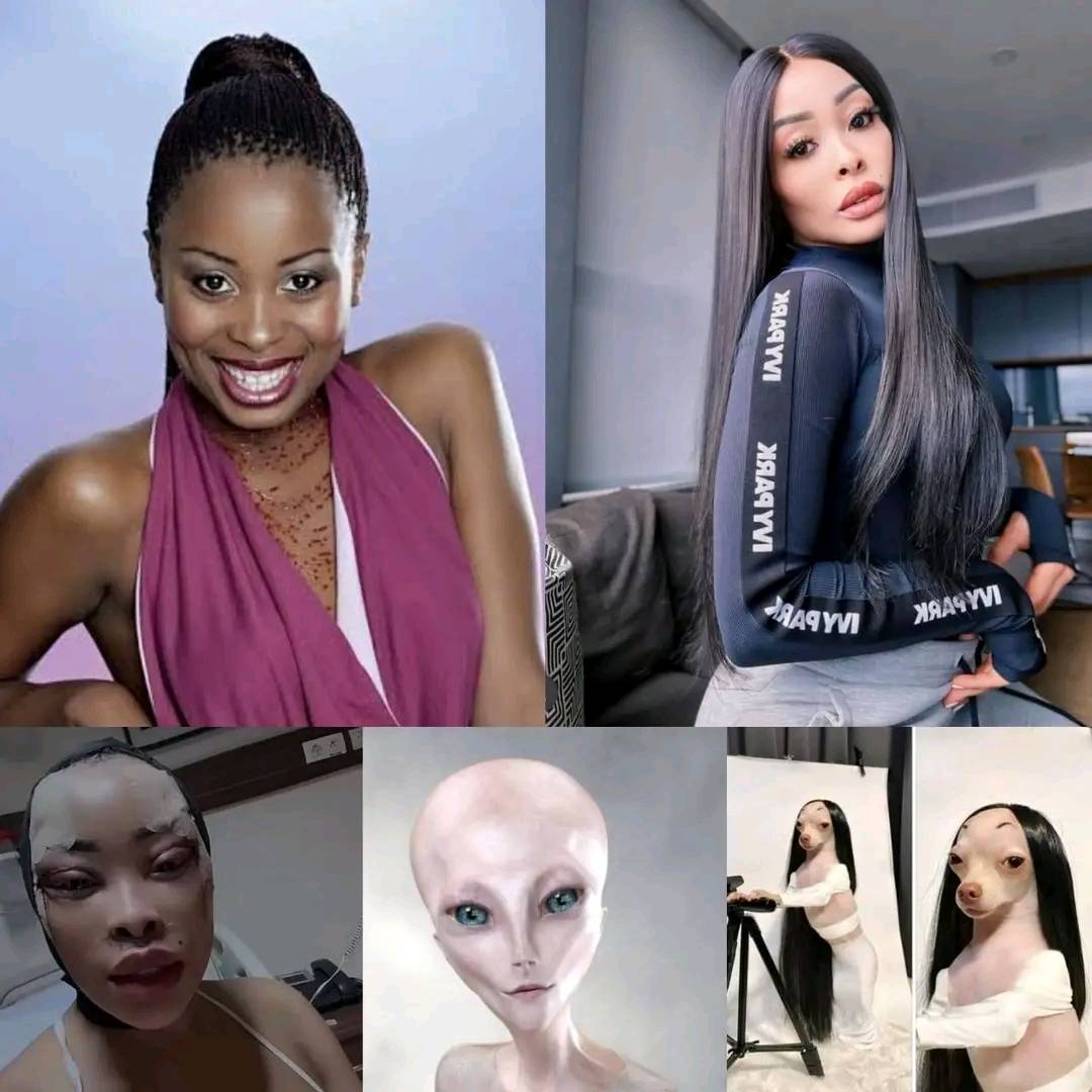 Before and After: Mzansi compares Khanyi Mbau's old and new photos, they are not happy they are accusing her of an obsession with plastic surgery. See here🤣👉https://southafrican-news.com/khanyi -mbaus-pre-surgery-photos-spark-viral-buzz