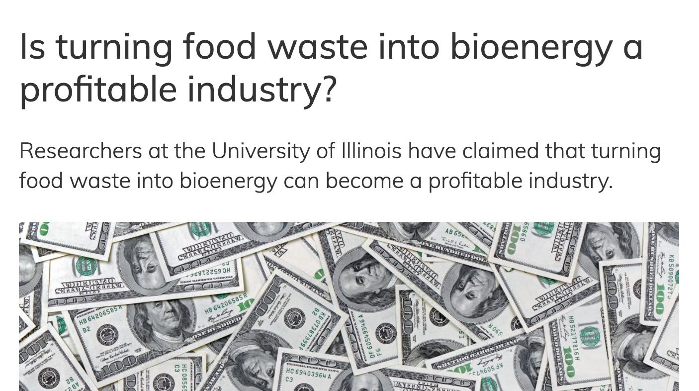 Repurposing end of life food... - Green Eco Technologies