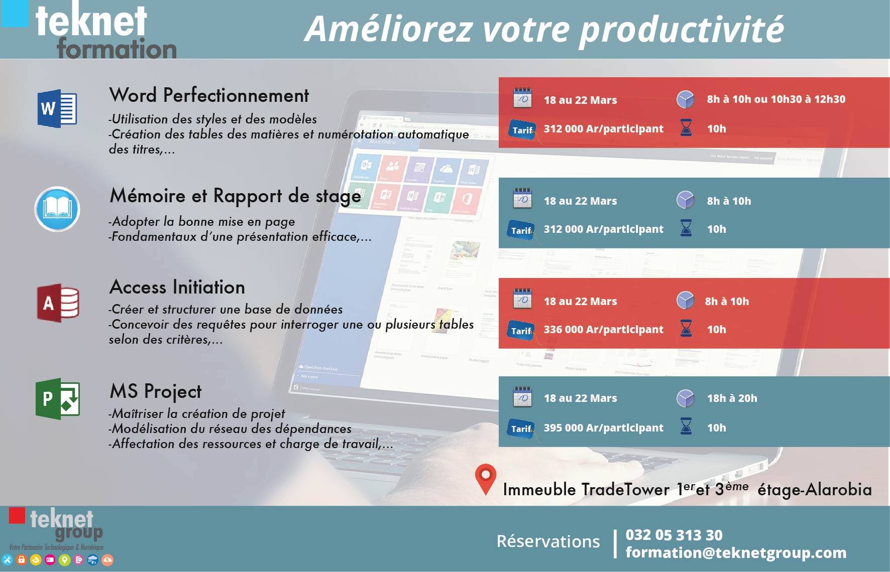 Teknet Formation - Améliorez vos compétences en bureautique. Venez vous ...