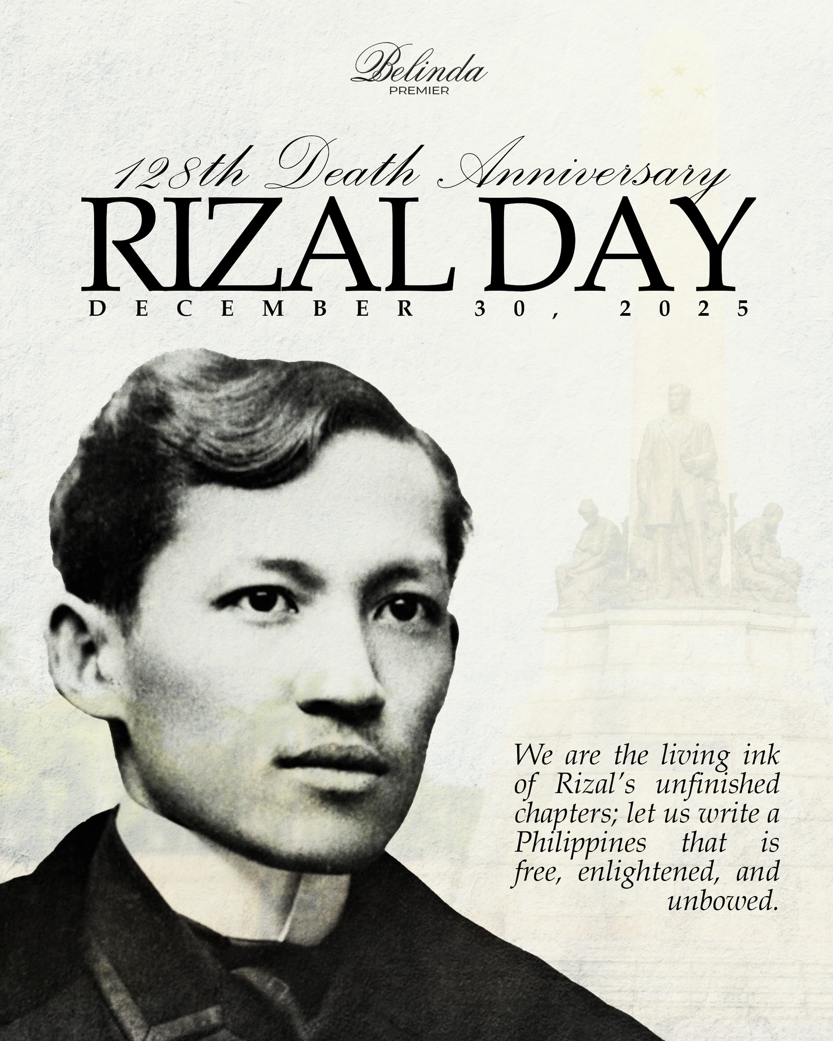 Belinda - Honoring Dr. Jose Rizal On December 30, we stop to remember ...