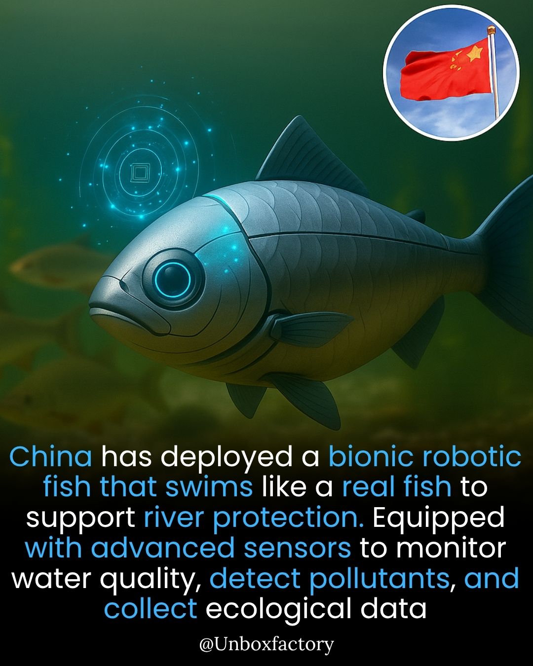 Unbox Factory - China has launched a bionic robotic fish... | Facebook