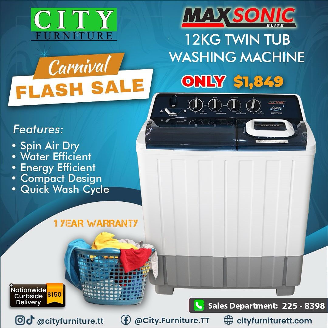 🌟Carnival Sale🌟 Maxsonic Elite 12Kg... - City Furniture Ltd | Facebook