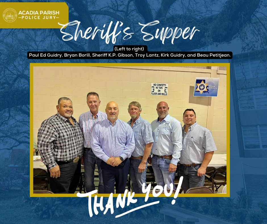 The Acadia Parish Police Jury... - Acadia Parish Police Jury