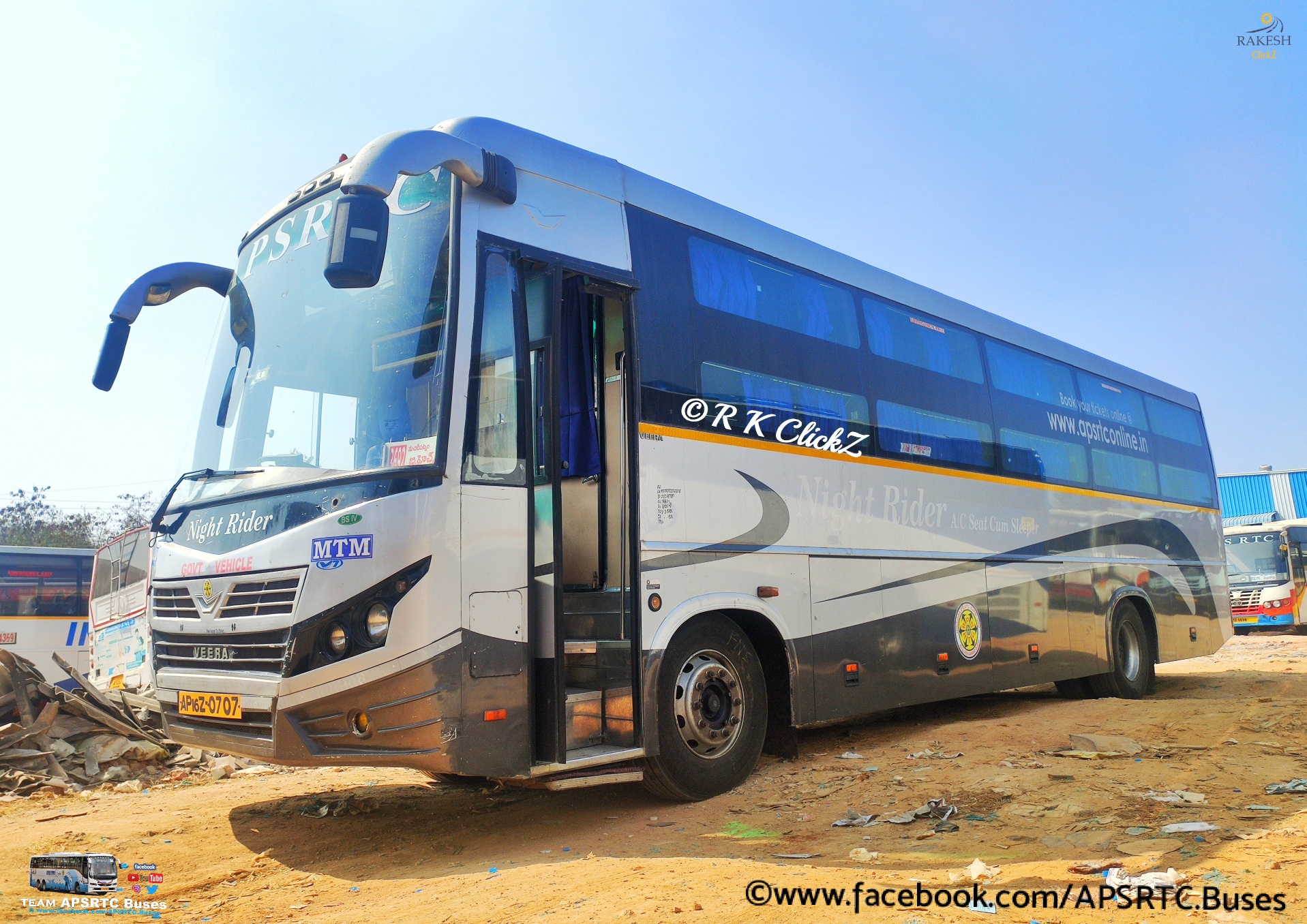 APSRTC Buses - MACHILIPATNAM >HYDERABAD(BHEL)...NIGHT RIDER A/C ...