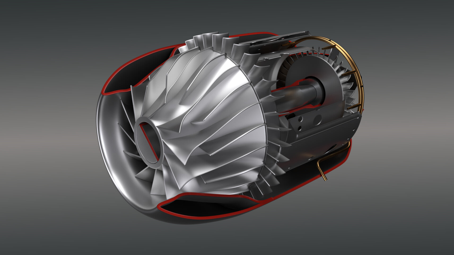 Vicious Pepper - Mini jet engine Modeled with FreeCAD and...