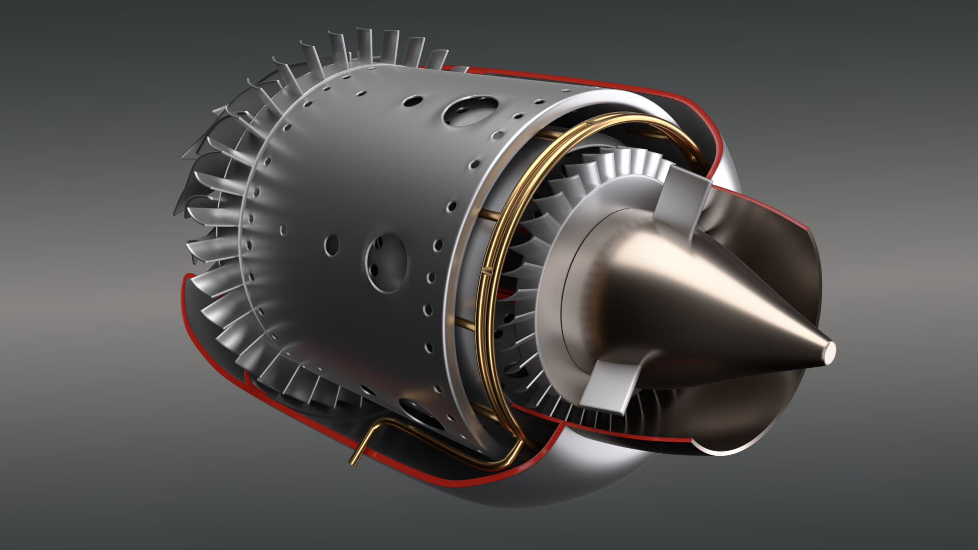 Vicious Pepper - Mini jet engine Modeled with FreeCAD and...