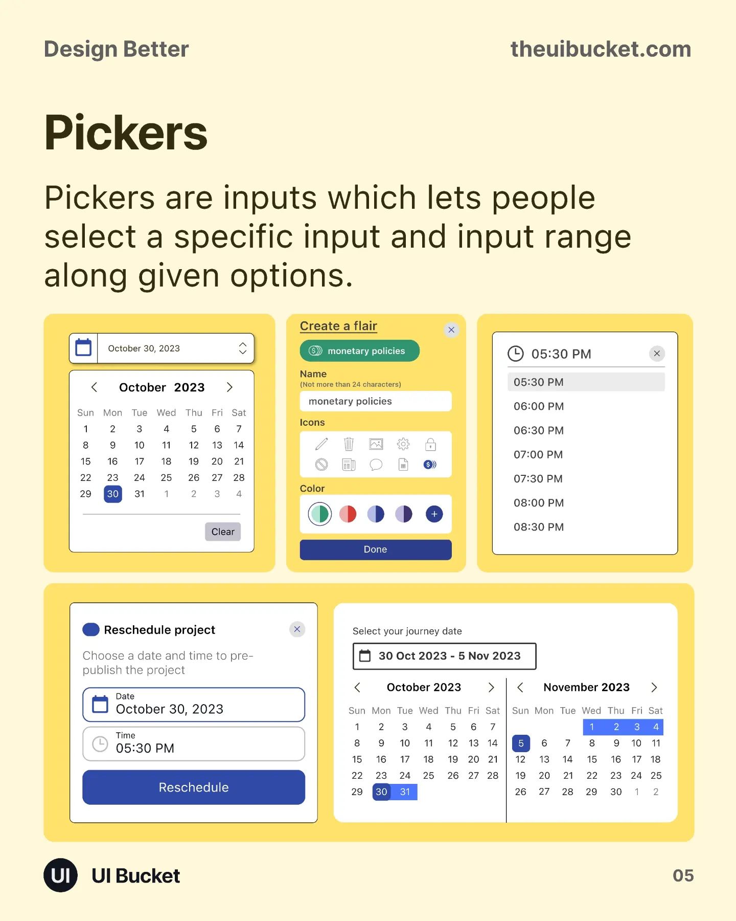 UI Bucket - How to Design Better Inputs (Part 2) – Types... | Facebook