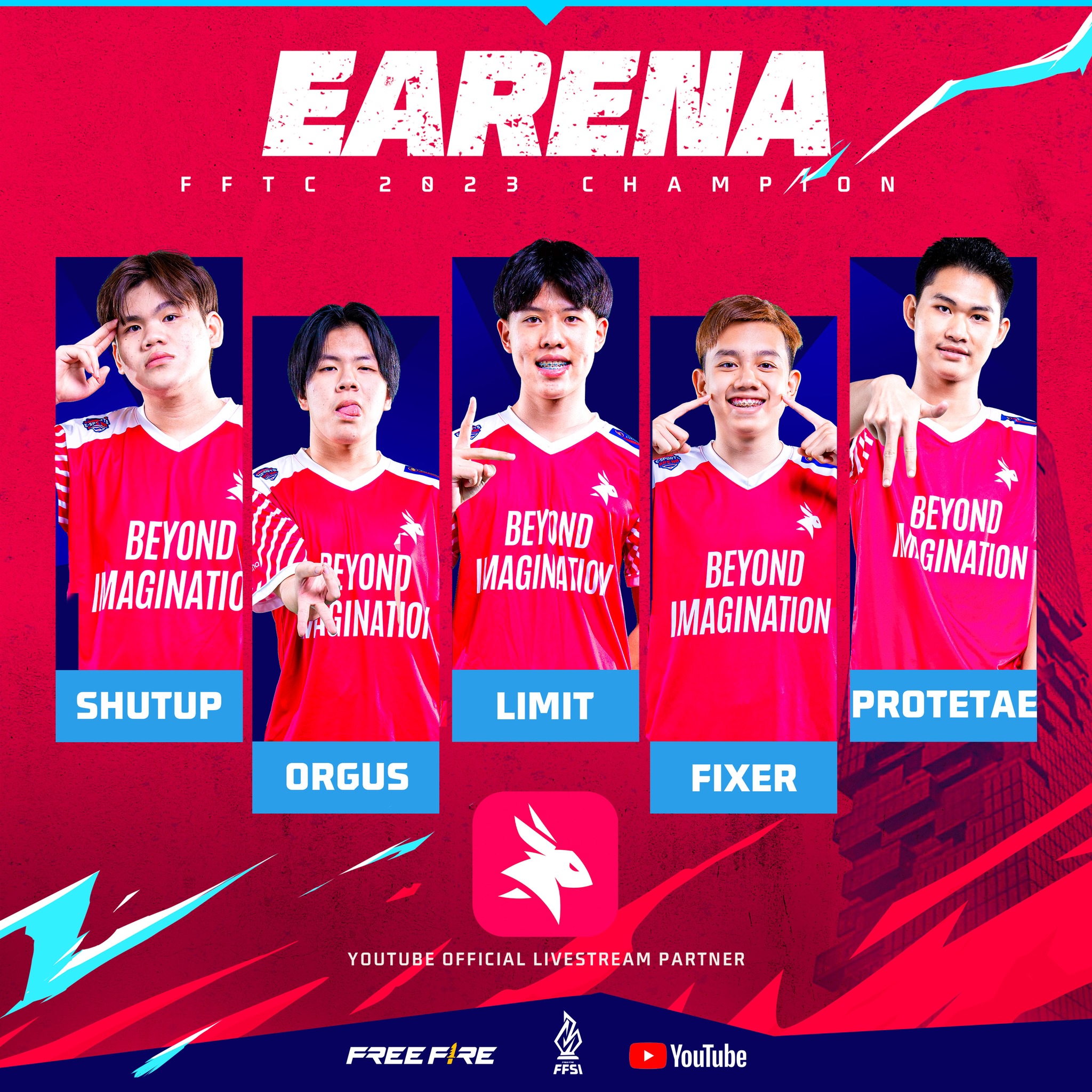 เปิดไลน์อัพทีม EARENA EA.LIMIT... - Free Fire Esports TH | Facebook