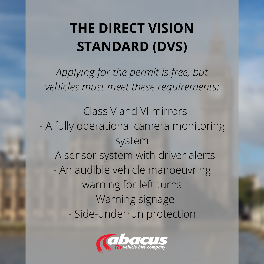 The new Direct Vision Standard (DVS)... - Abacus Vehicle Hire