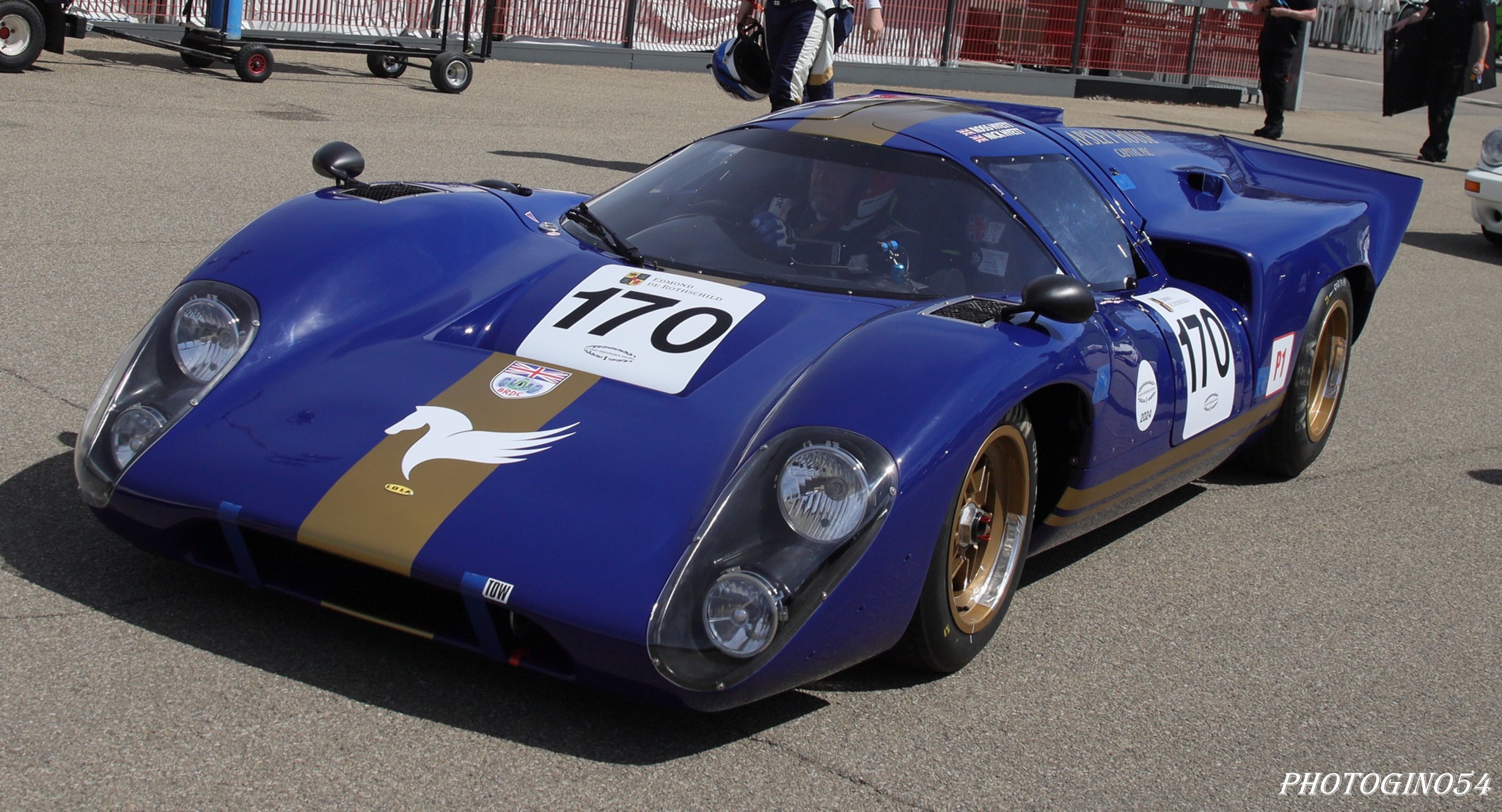 When Lola rolls up the field from behind. Lola MK 3B driven by