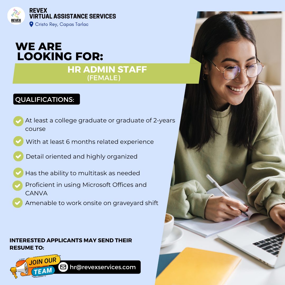 RevEx Virtual Assistance Services | Tarlac
