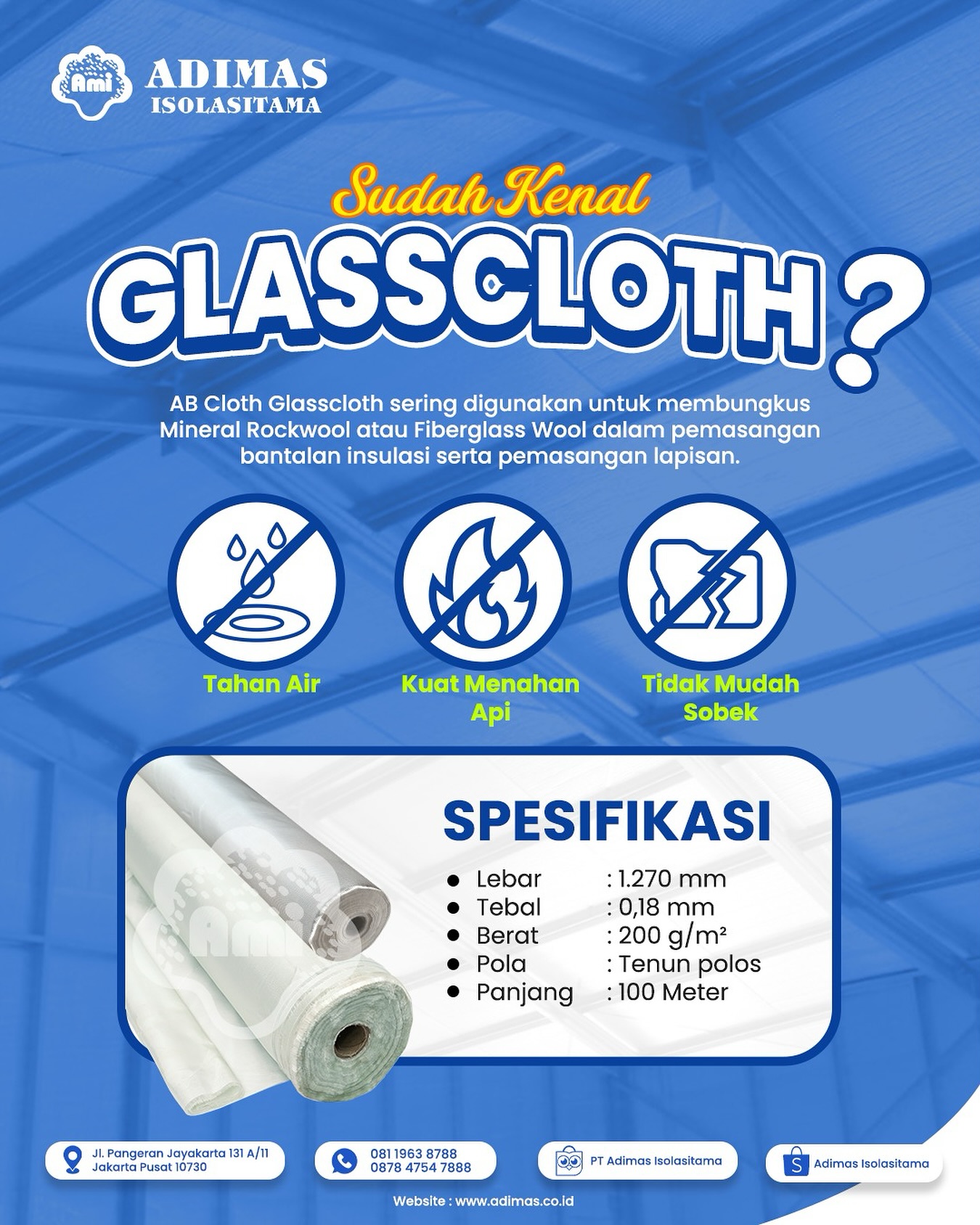 Sudah tahu Glasscloth? AB Cloth... - Adimas Isolasitama | Facebook