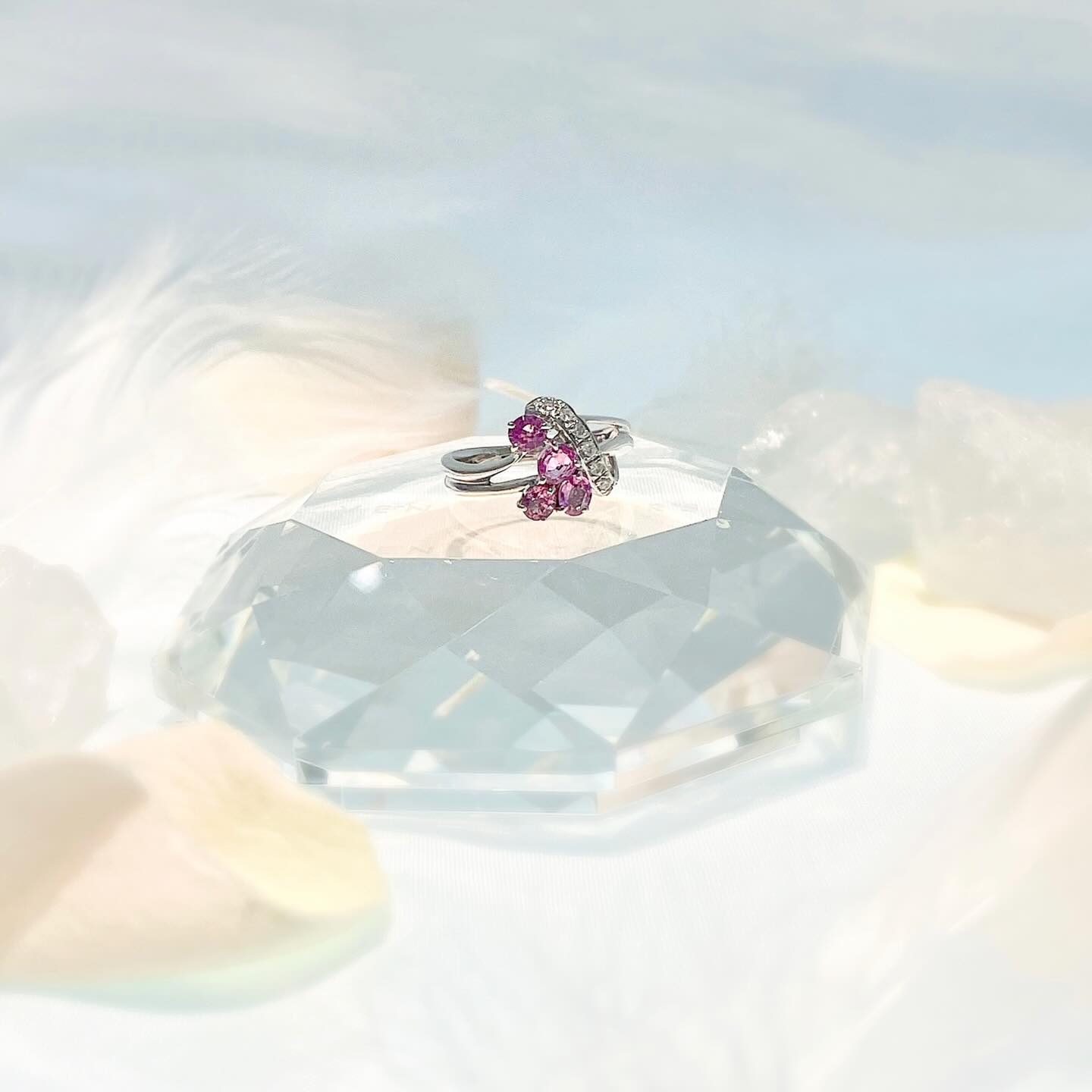 天然サファイヤ 1.0ct silverリング 刻印あり 理知的