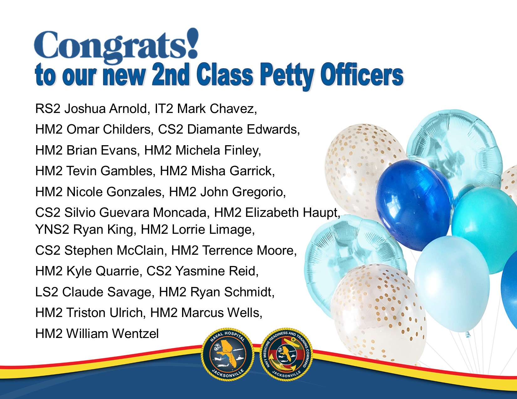 Congratulations to our new... - Naval Hospital Jacksonville | Facebook
