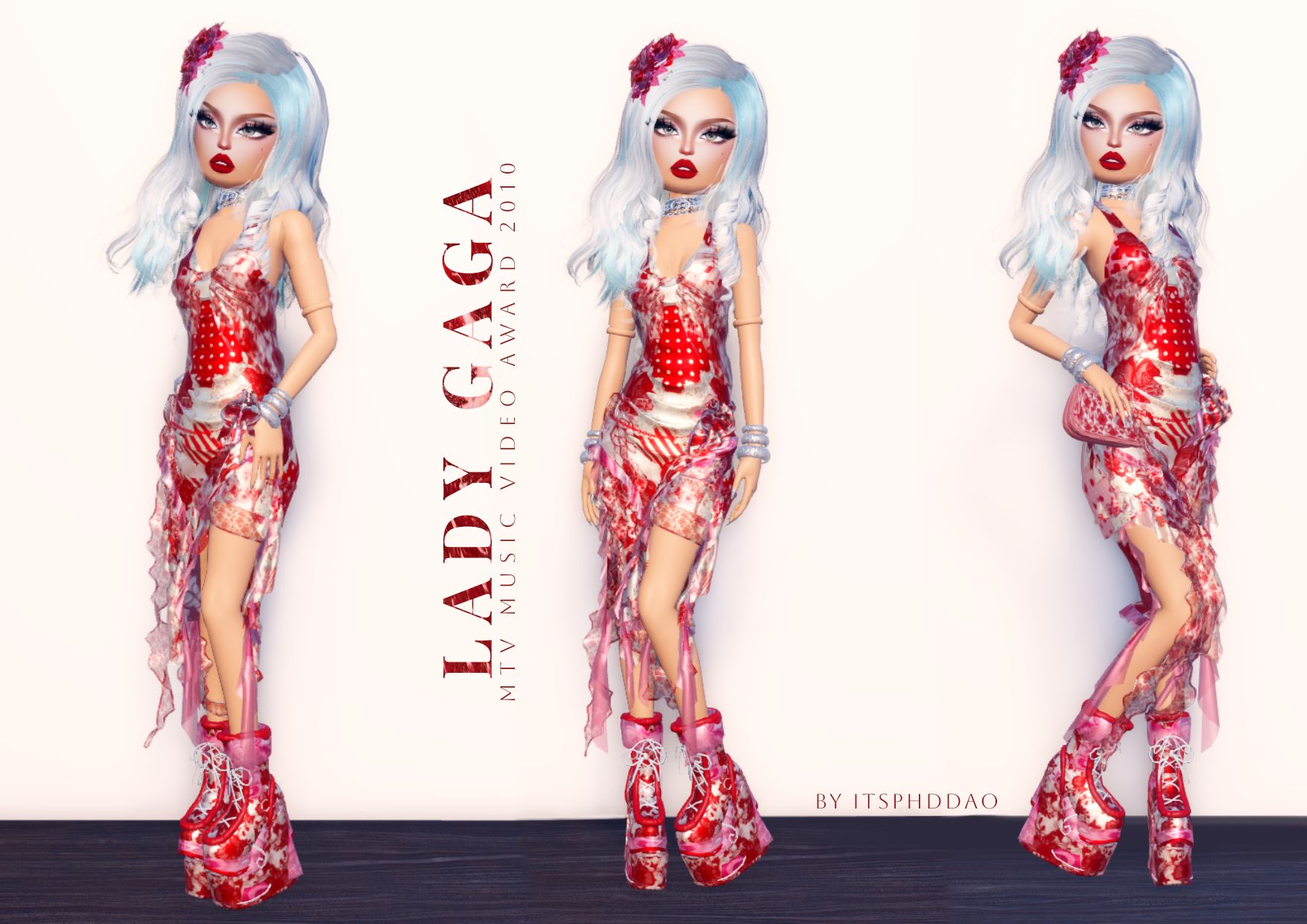 chinese dress ladies Lady Gaga Sticker Set