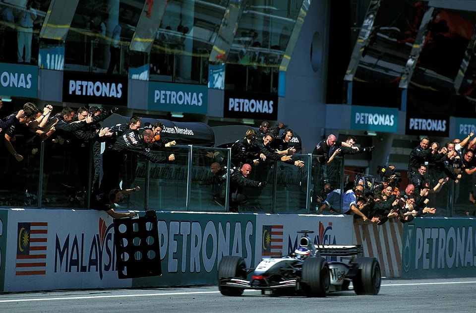 20 years ago on this day Kimi wins the Malaysian GP and takes his