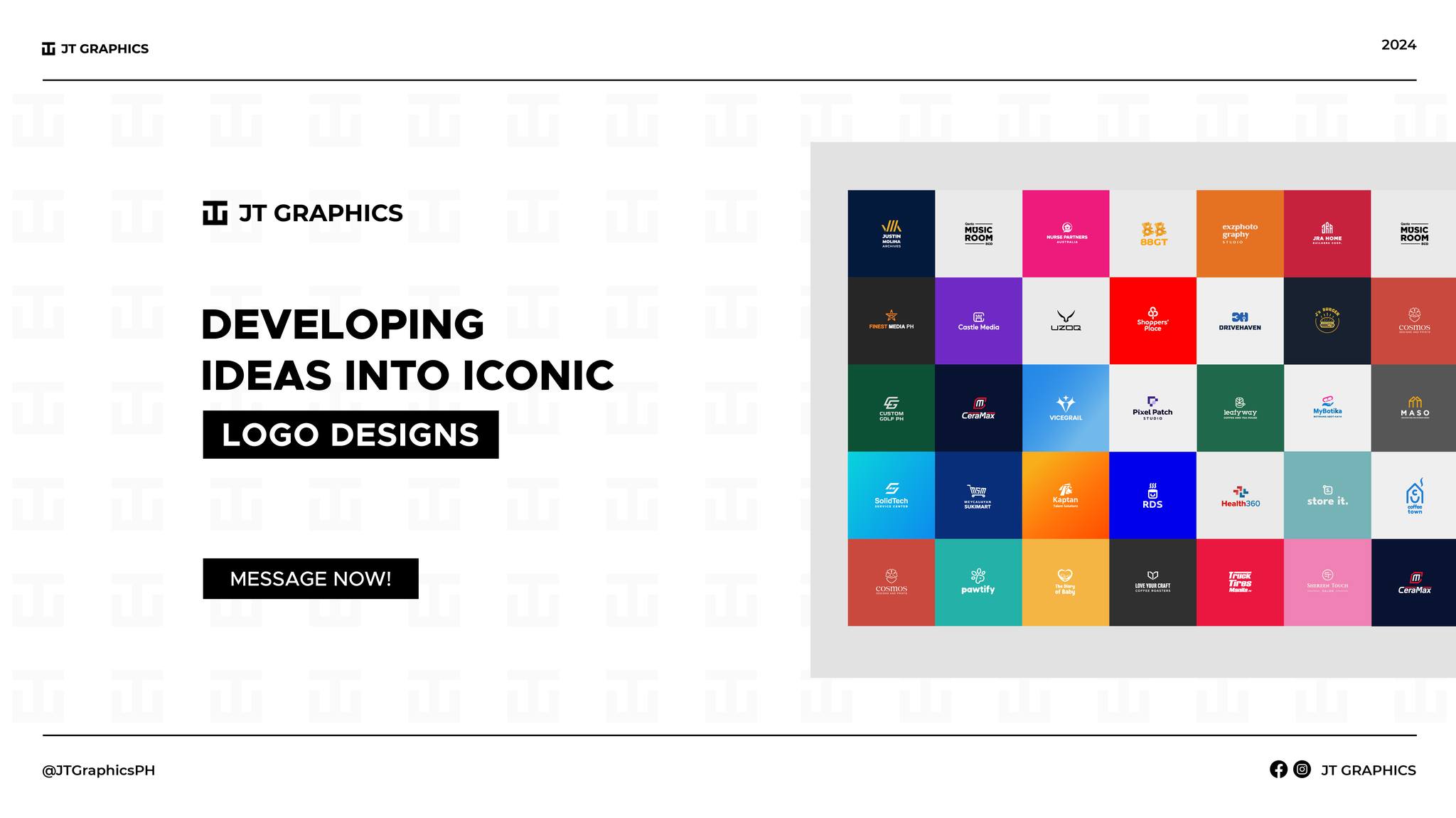 JT Graphics - Developing Ideas Into Iconic Logo Designs 💡...