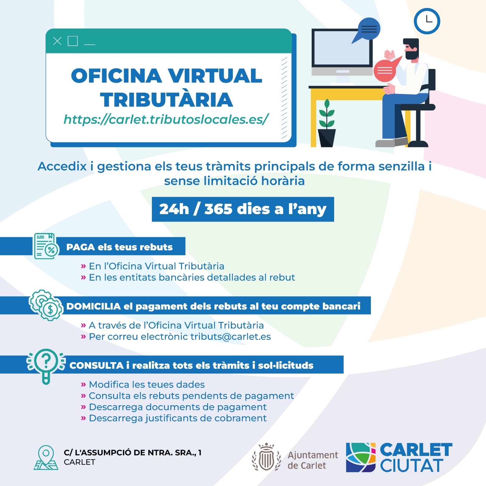 💻 OFICINA VIRTUAL TRIBUTÀRIA 👉... - Ajuntament de Carlet | Facebook
