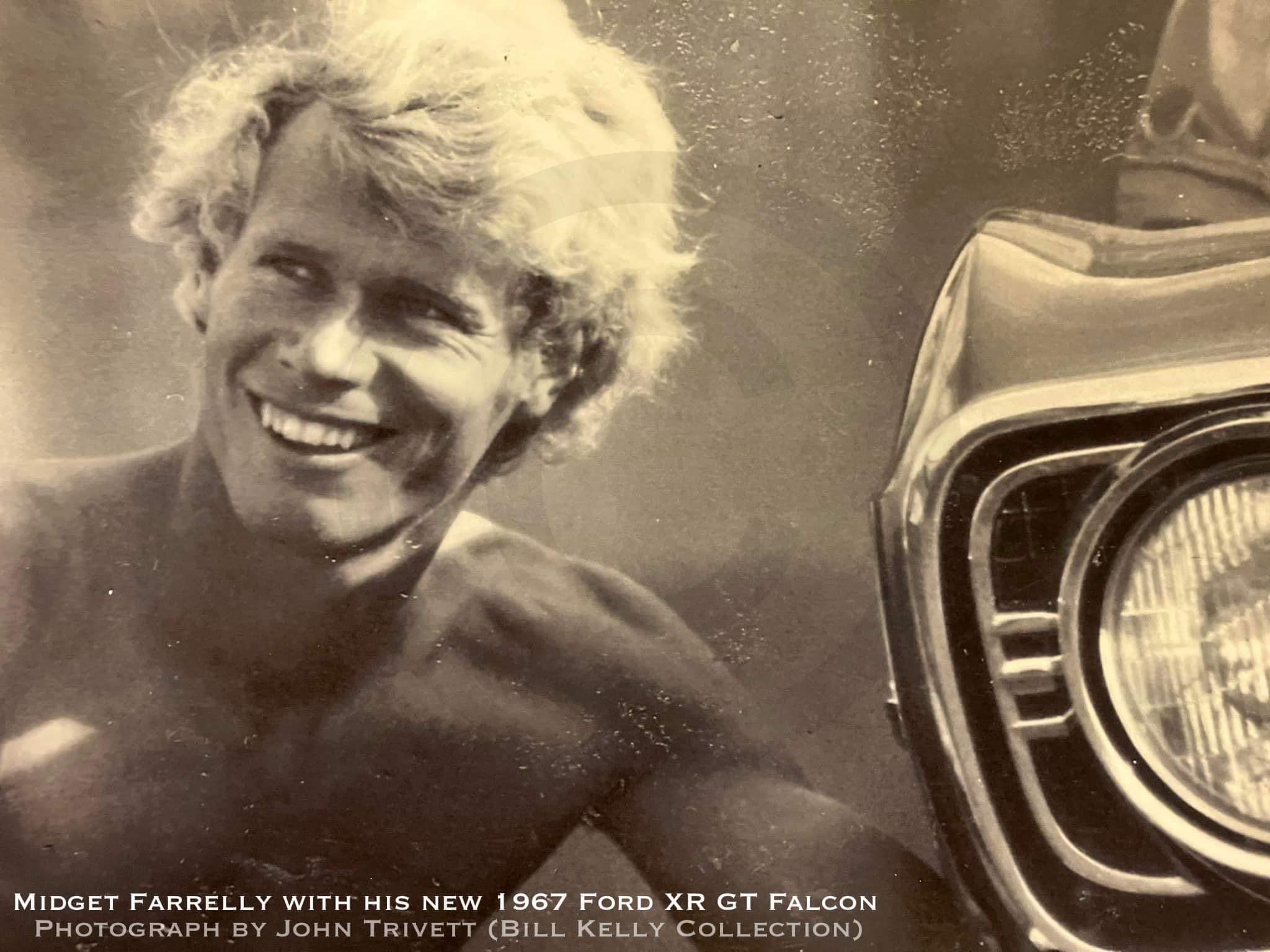 希少 Midget Farrelly ミジェット・ファーレリー シングルフィン Midget Farrelly ~ circa 1970 (photog. unknown)