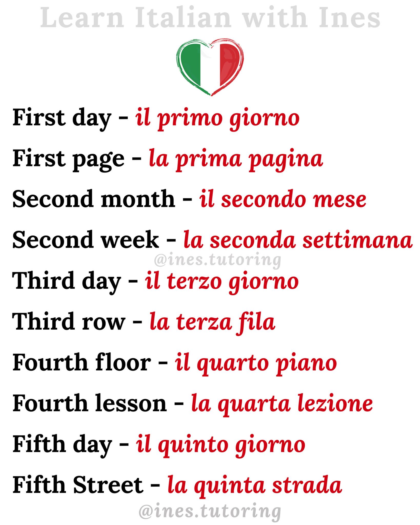 Learn Italian 🇮🇹📚 - Learn Italian with Ines | Facebook