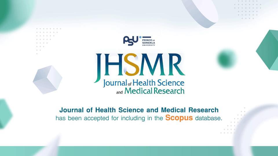 Journal of Health Science and Medical Research | Songkhla