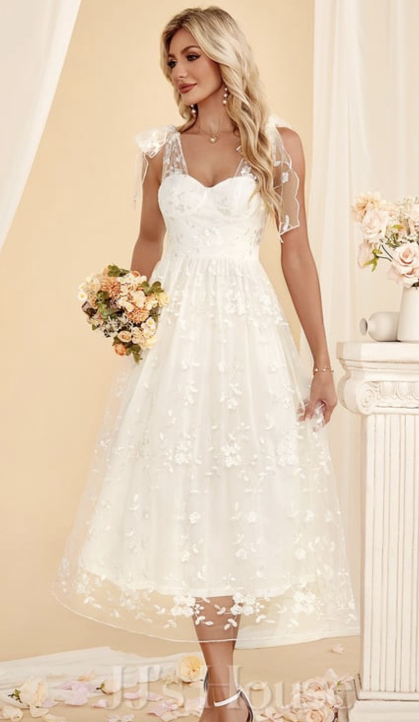 formal elegant dresses for women White Long Prom Dress Classy dresses fg2682 Colour: PINK FLORAL PRINT Bardot Martini Midi Dress shoulder sweetheart neckline as Color:As_Picture