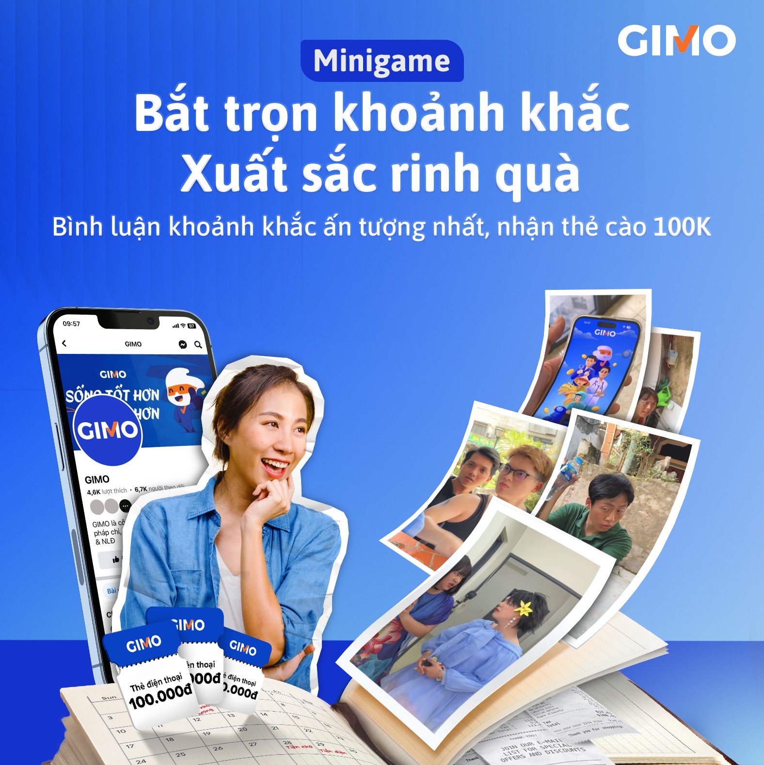 Gimo - [MINIGAME] BẮT TRỌN KHOẢNH KHẮC - XUẤT SẮC RINH QUÀ... | Facebook
