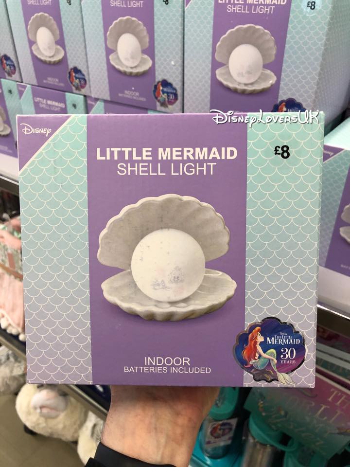 mermaid shell  light 。:°ஐ♡* マーメイド アリエル NEW Shell light from Primark - perfect for those mermaid lovers