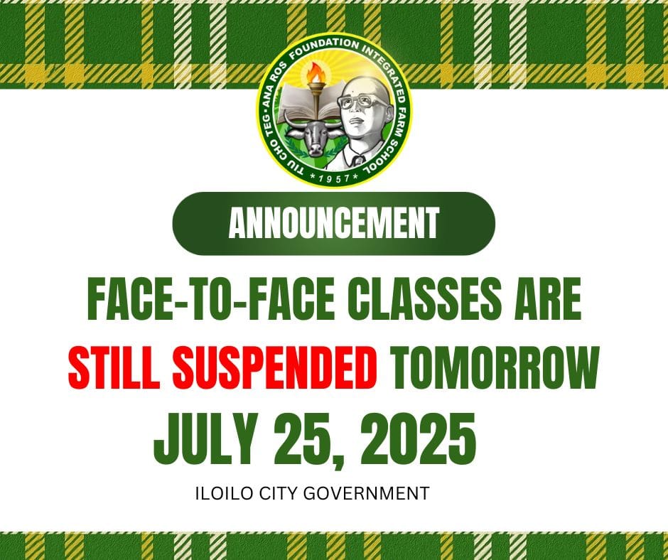 Tiu - Classes at all levels in Iloilo City are still suspended tomorrow ...