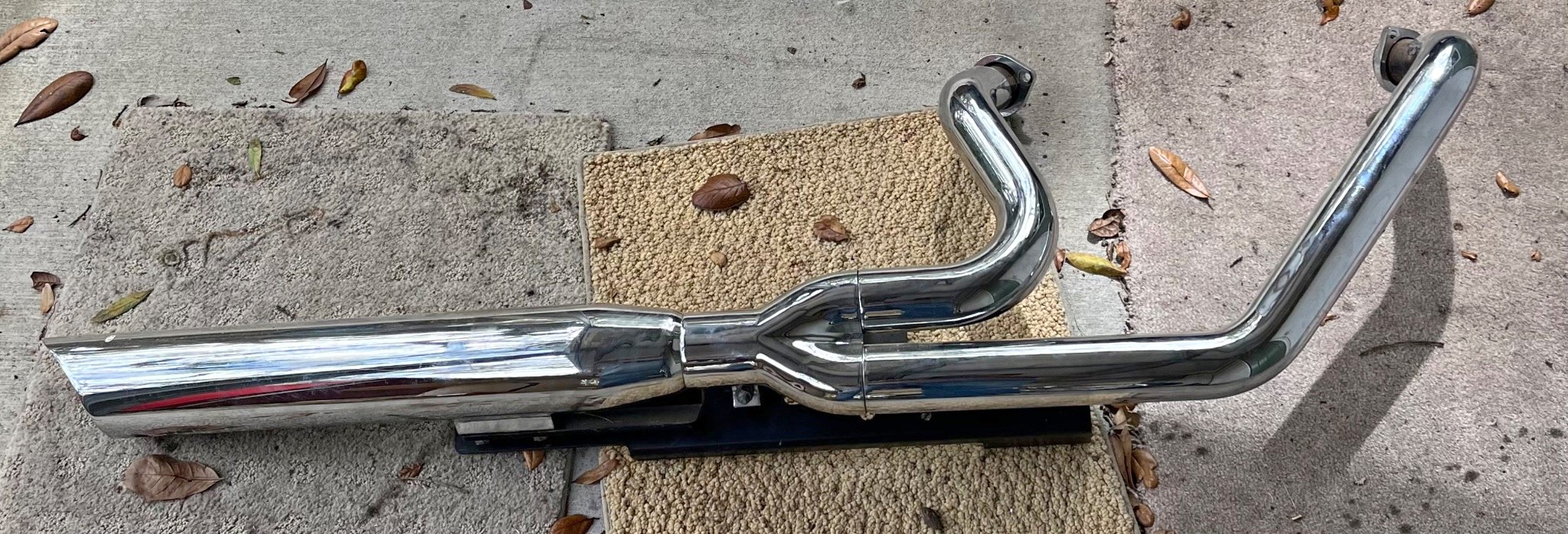 Python 2 into 1 removed from 2004 sportster. - Car Exhausts & Exhaust ...